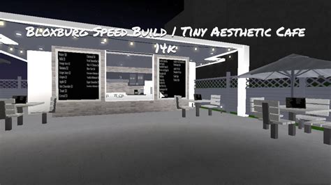 How to make your own bloxburg cafe menu videosmove com. Bloxburg Speed Build | Tiny Aesthetic Cafe 14k - YouTube