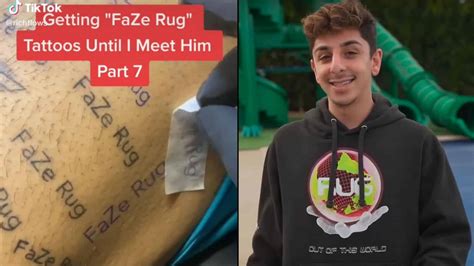 Faze Fan Has 25 Faze Rug Tattoos And Wont Stop Until He Joins The Org