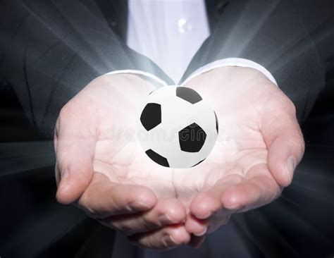 Football Manager Hold Ball Stock Image Image Of Room 48233651
