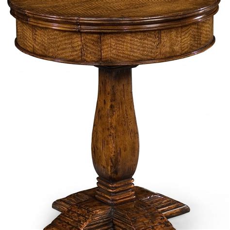 Jonathan Charles 493442 Huntingdon Rectangular Figured Walnut Side Table