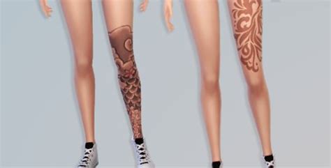 Pin By Natalie On Sims Sims 4 Tattoos Maxis Match Clover Hair