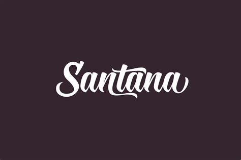 Santana Fonts Shmonts