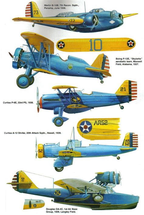 Us Army Air Corp Trainers Of The 1930s Vintage Aircraft Wwii