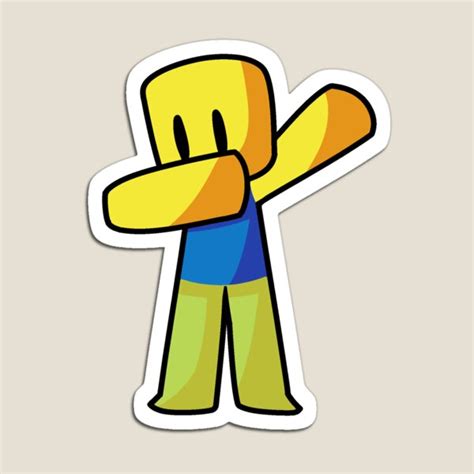 Roblox Dabbing Dab Hand Drawn Gaming Noob T For Gamers Magnet By
