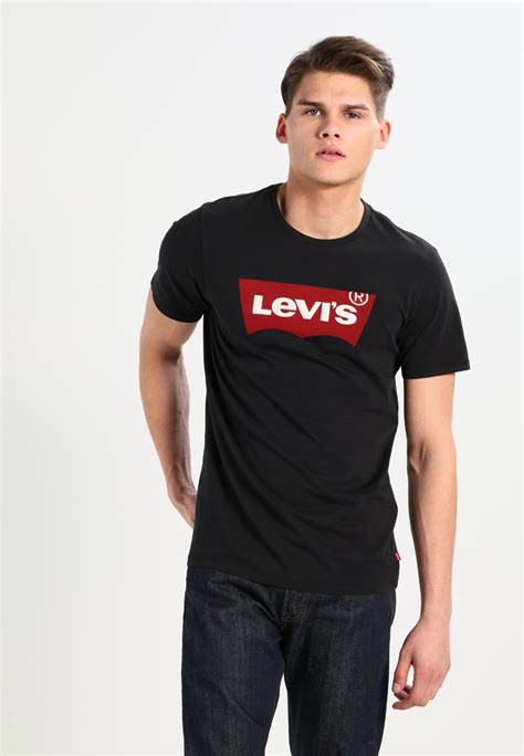 Levis® Graphic Set In Neck T Shirt Print Graphic Blackzwart