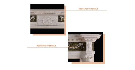 Simple Design Hand Carved White Marble Stone Fireplace Surround