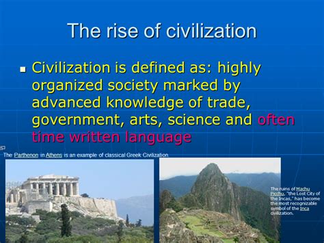 What Is Civilization Presentation History