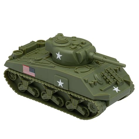 Bmc Ww2 Sherman M4 Tank Od Green 132 Military Vehicle For Plastic