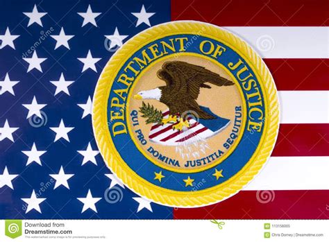 United States Department Of Justice Editorial Image
