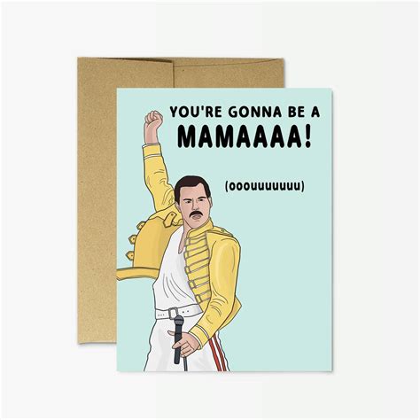 Maybe you would like to learn more about one of these? Freddie Mercury "New Mama" Card - Paper On Pine F Mercury New Mama