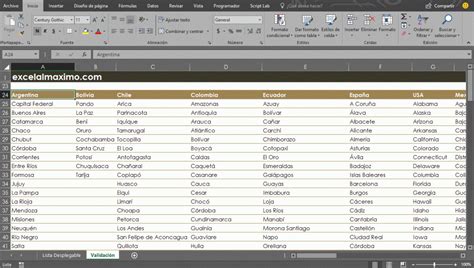 Listas Desplegables En Excel Excel Al Máximo