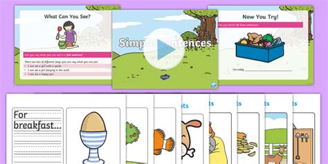 Ks1 Simple Sentence Writing Picture Prompts Activity Pack