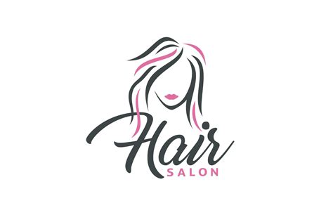 Illustration Hair For Salon Logo Illustrator Templates Creative Market
