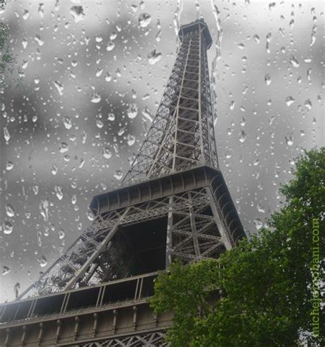Paris In The Rain Eiffel Tower Eiffel