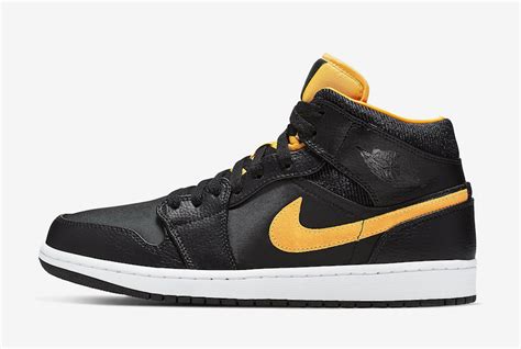 The air jordan collection curates only authentic sneakers. Air Jordan 1 Mid Black University Gold CI9352-001 Release ...