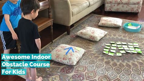 Awesome Indoor Obstacle Course For Kids Indoor Activities For Kids