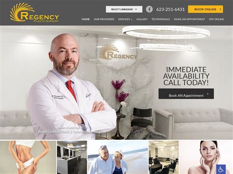 Regency Plastic Surgery Website Designed By O360