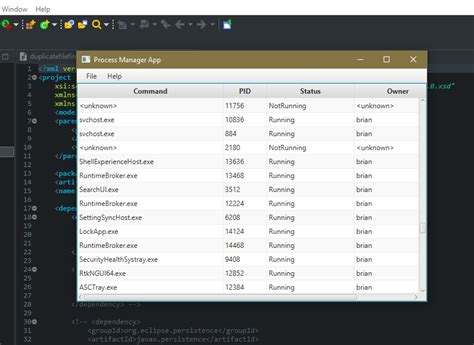 GitHub Briancollins Process Manager JavaFX Simple App Demonstrating The Use Of JavaFX With