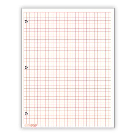 Graph Paper Red 14 Grid Pack Of 500 Math Manipulatives Supplies