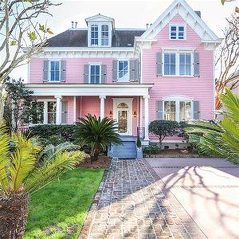 47 Brilliant Pink House Historical And Contemporary Design Ideas In