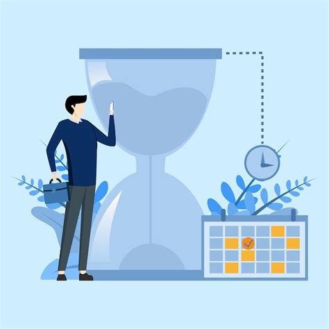Premium Vector Timetable Planning Illustration Concept Character