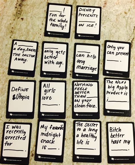 Cards Against Humanity Printables