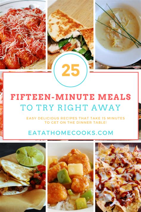 Easy 15 Minute Meals You Should Try Tonight Eat At Home