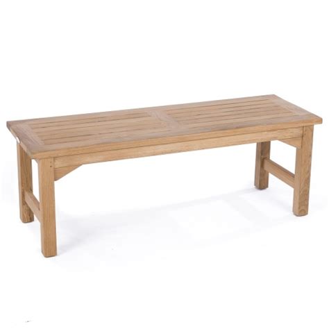 4 Ft Veranda Backless Teak Bench Westminster Teak