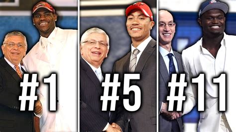 Ranking Every St Overall Pick Since Youtube