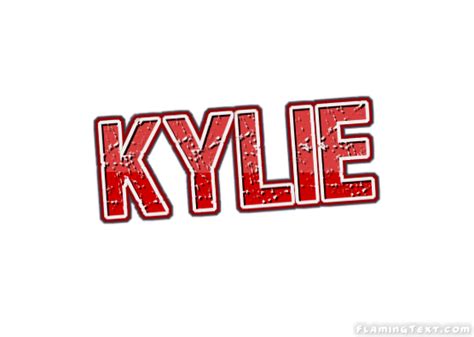 Kylie Лого Бесплатный инструмент для дизайна имени от Flaming Text