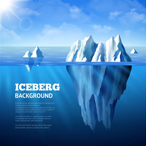 Iceberg Background Illustration 466699 Vector Art At Vecteezy