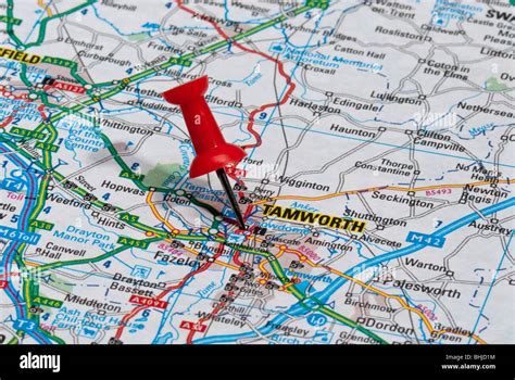 Map Of Tamworth Uk Hi Res Stock Photography And Images Alamy