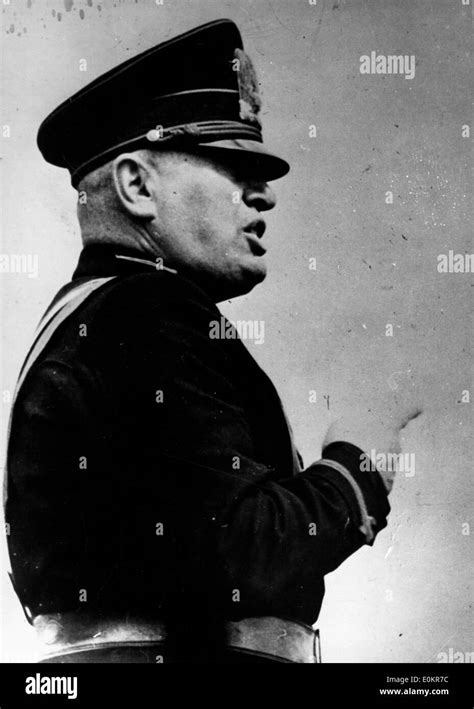 Benito Mussolini Facist Leader Italy Hi Res Stock Photography And