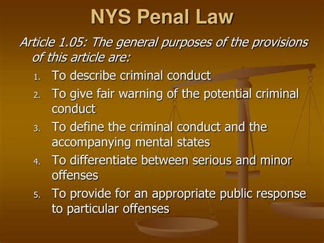 Ppt Aim What Is The Nys Penal Law Powerpoint Presentation Free