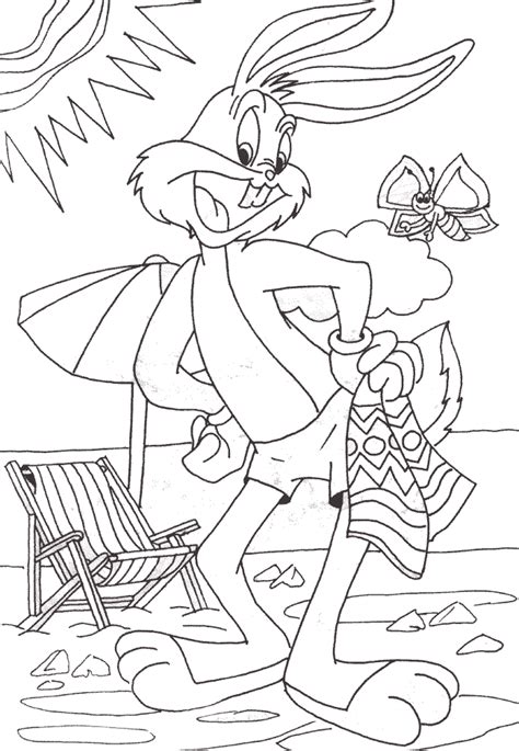 Bugs Bunny Desene Animate Fise Planse De Colorat Desenat Pentru