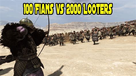 Fian Champions Vs Looters Mount Blade Bannerlord Youtube