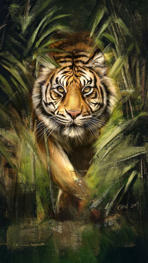 Tiger Painting Art Hd Animals Wallpapers Photos And Pictures Id44969