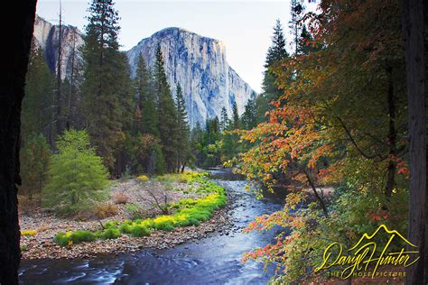 El Capitan Merced River Autumn Colors Yosemite National Park The