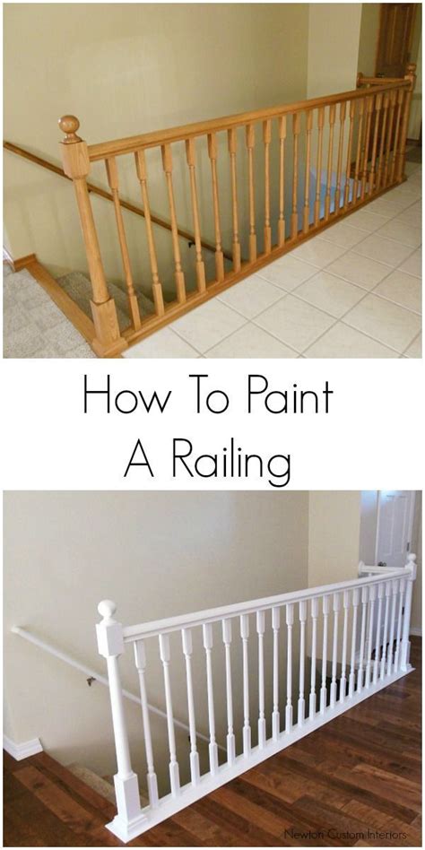 How To Paint Stair Railings Newton Custom Interiors Painted Stair