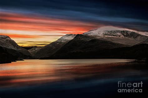 Lake Sunset Snowdonia Photograph By Adrian Evans Pixels