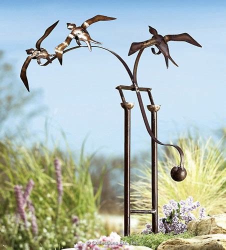 Birds In Flight Eclectic Garden Statues And Yard Art By