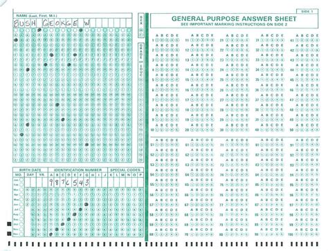 Printable 100 Question Answer Sheet Printable 100 Question Bubble