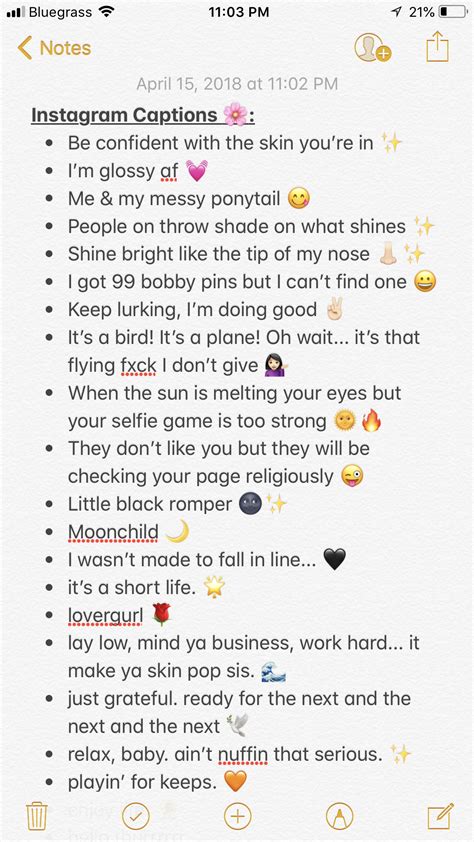 21 Unused Cute Instagram Captions For Your Selfies Instagram Quotes Instagram Bio Quotes