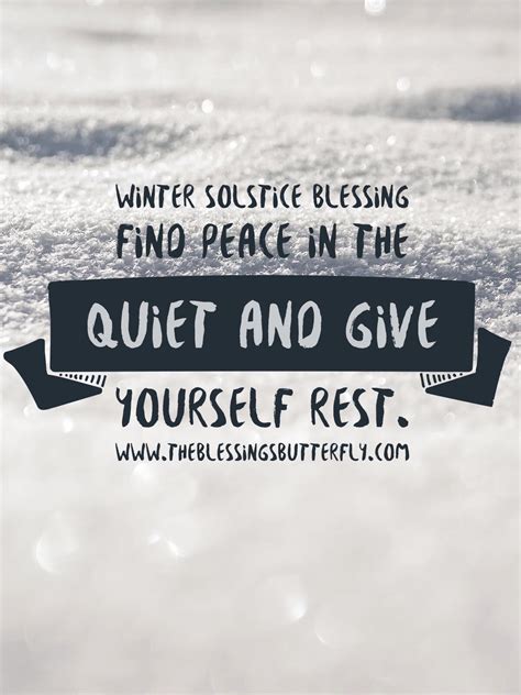 Winter Solstice Blessing - The Blessings Butterfly