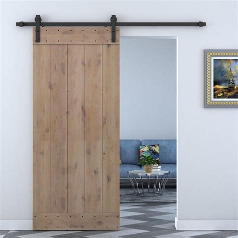 +2 sizesavailable in 2 sizes. Calhome Solid Wood Panelled Alder Interior Barn Door ...