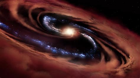 Galaxy Survives Black Holes Feast Goes Against All The Current