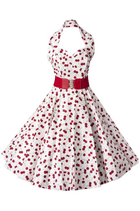 Vintage Cherry Dress 50s Cherry Halter 1950s ~ Rockabilly Fashion Pinterest Swings