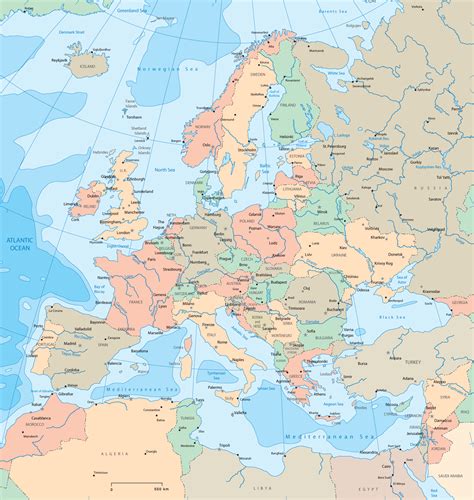 Map of Europe - Countries
