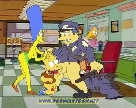 Post 90541 Bart Simpson Chief Wiggum Jake The Barber Marge Simpson Porncartoon The Simpsons