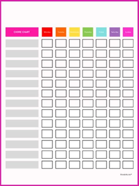 28 Simple Chore Chart Template In 2020 With Images Chore Chart